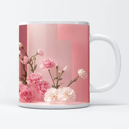 Pink Carnations on Soft Pink Studio