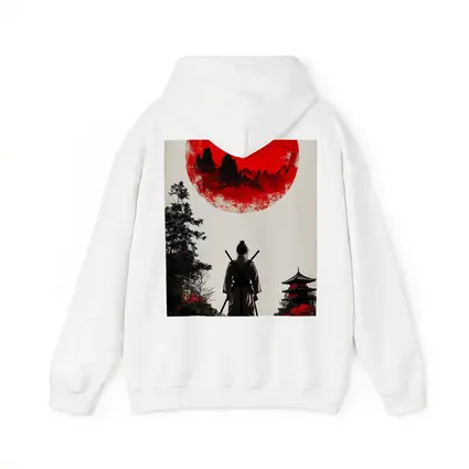 Samurai Warrior Red Sun Japanese Art