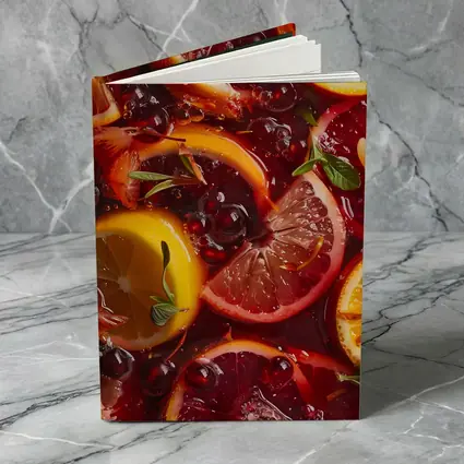 Red Sangria With Citrus Fruits And Berries