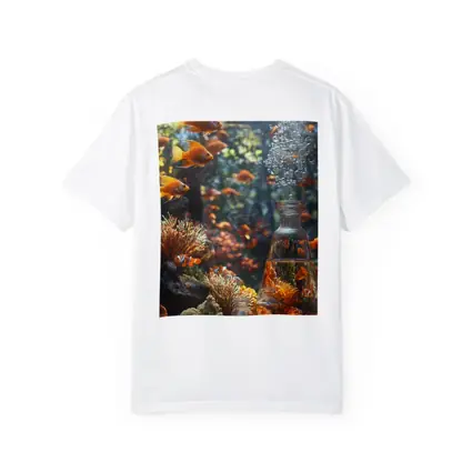 Goldfish Swimming Coral Reef Underwater Scene