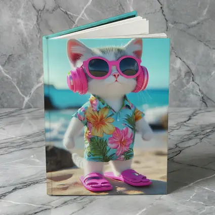 Cool Cat Beach Hawaiian Shirt Summer Vibes