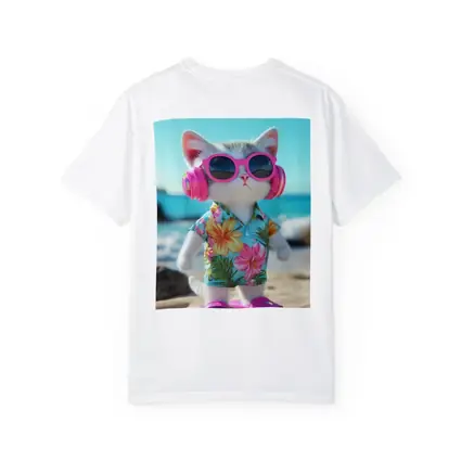 Cool Cat Beach Hawaiian Shirt Summer Vibes