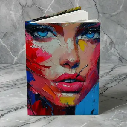 Bold Abstract Woman Portrait Expressive Oil Painting