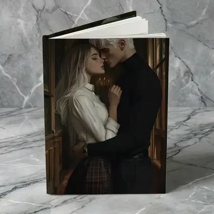 Dark Academia Romance Couple Gothic Hall