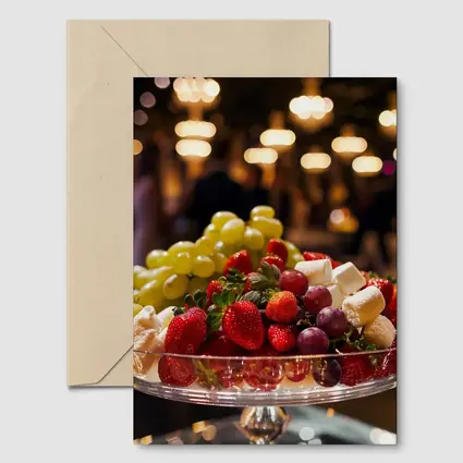 Fresh Fruit Bowl Elegant Evening Party