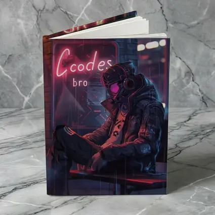 Cyberpunk Hacker Neon Rain Street Night