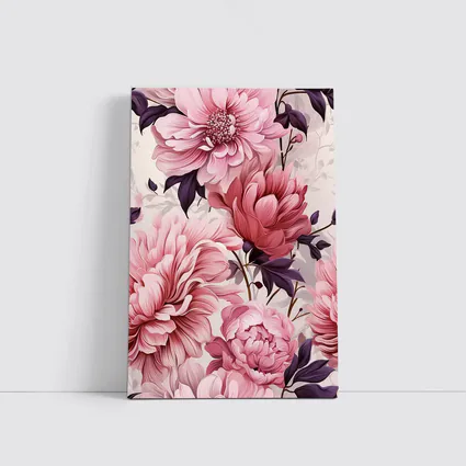Pink Peonies Floral Illustration Soft Background