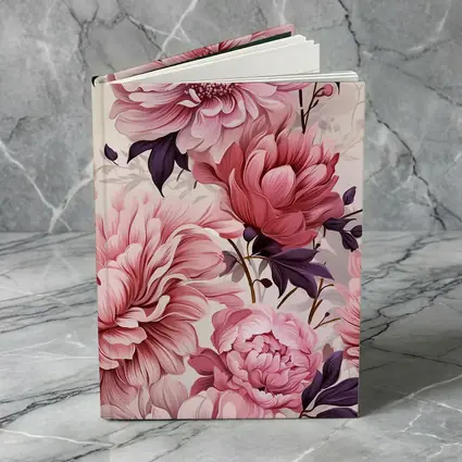 Pink Peonies Floral Illustration Soft Background