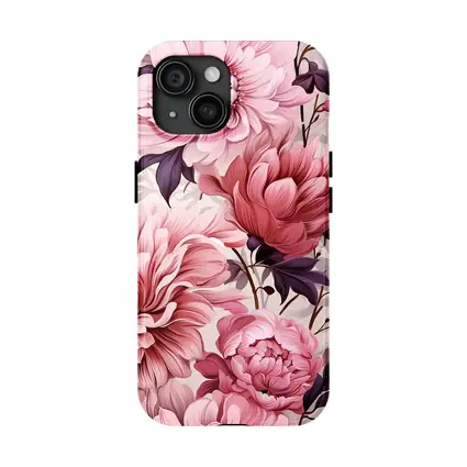 Pink Peonies Floral Illustration Soft Background