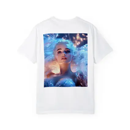 Ice Queen Woman Blue Fantasy Portrait Art