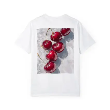 Red Cherries Floating On White Water