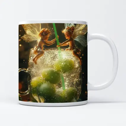 Fairy Fantasy Art Green Limes Glass
