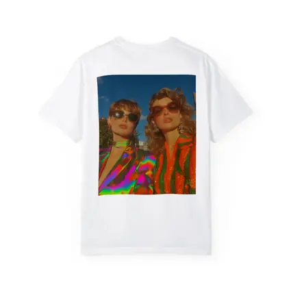Two Women Retro Fashion Bold Colorful Style