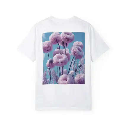 Pink Peonies Against Blue Sky