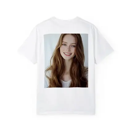 Young Woman Portrait White Background Smiling