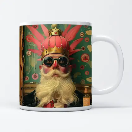 Eccentric King Portrait Pop Art Style
