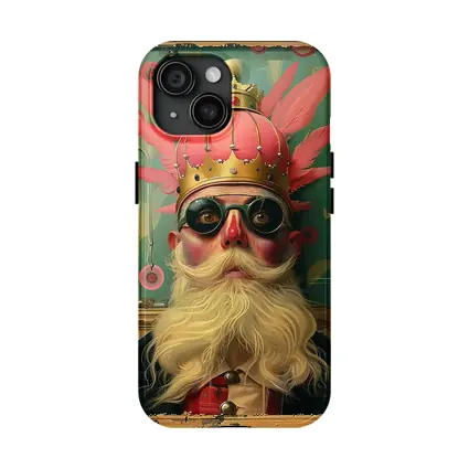 Eccentric King Portrait Pop Art Style
