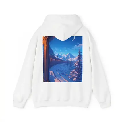 Anime Train Ride Snowy Mountain Night