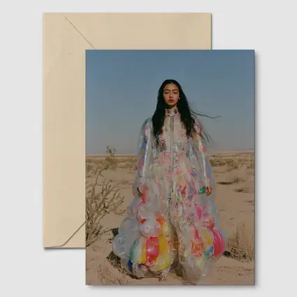 Woman Plastic Dress Desert Fashion Art