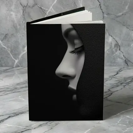 Woman Face Profile Dark Shadow Portrait