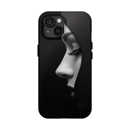 Woman Face Profile Dark Shadow Portrait