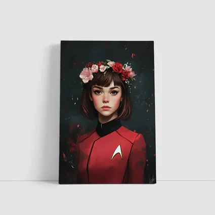 Star Trek Red Uniform Girl Floral Crown