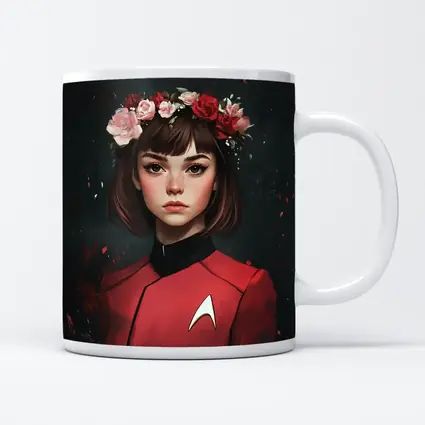 Star Trek Red Uniform Girl Floral Crown