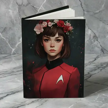 Star Trek Red Uniform Girl Floral Crown