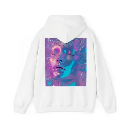 Iridescent Glass Face Y2K Surreal Art