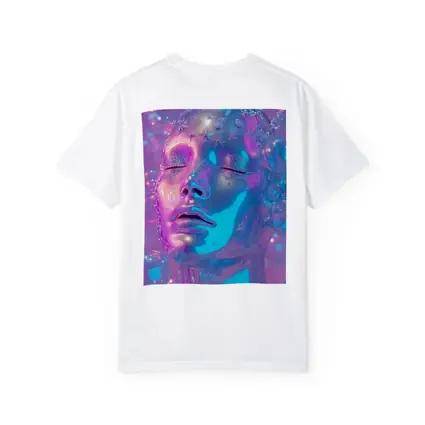 Iridescent Glass Face Y2K Surreal Art