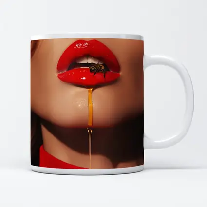 Red Lips Honey Drip Bee Fashion