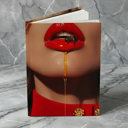 Red Lips Honey Drip Bee Fashion