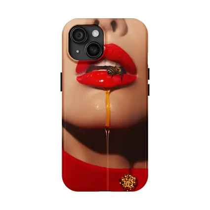 Red Lips Honey Drip Bee Fashion
