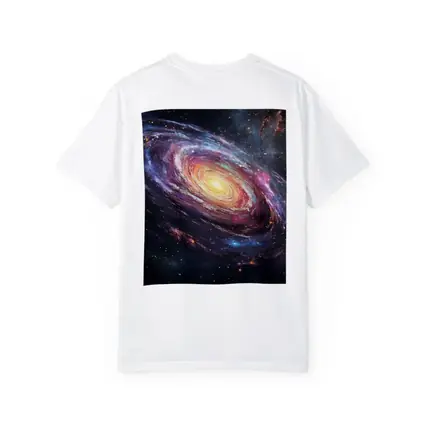 Spiral Galaxy Glowing Core Deep Space Art