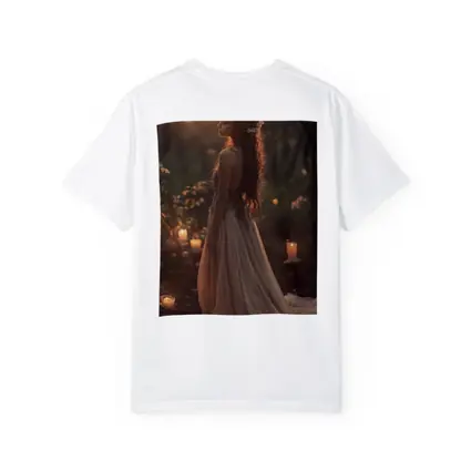 Moonlit Forest Girl Candlelight Fantasy Art