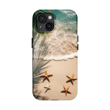 Starfish on Sandy Tropical Beach Shore