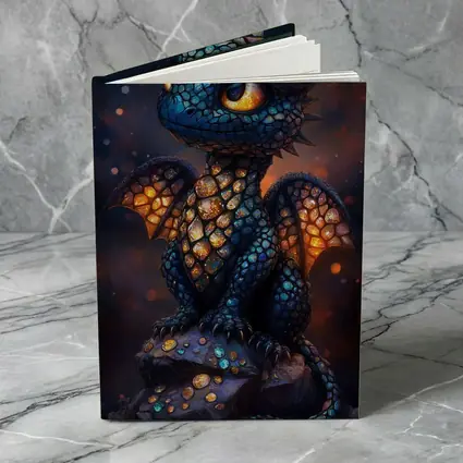 Baby Dragon Glowing Scales Dark Fantasy Art
