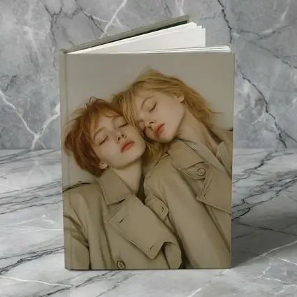 Two Women Resting Together Beige Coats