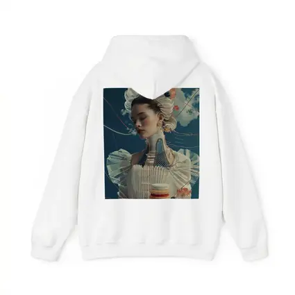 Surreal Fashion Woman Macarons Blue Sky