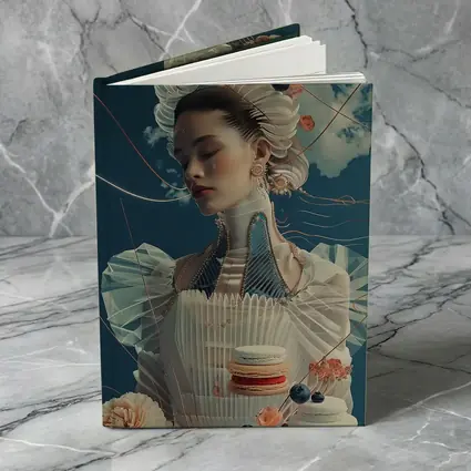 Surreal Fashion Woman Macarons Blue Sky