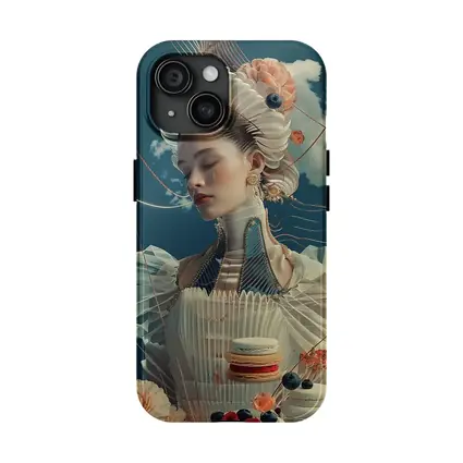 Surreal Fashion Woman Macarons Blue Sky