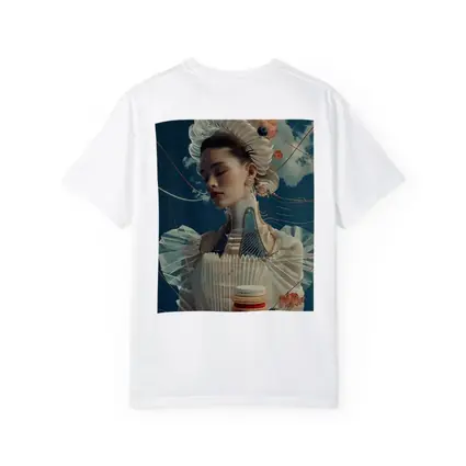 Surreal Fashion Woman Macarons Blue Sky
