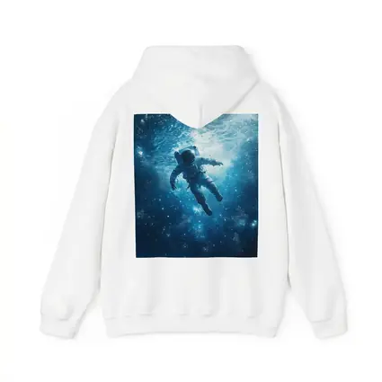Astronaut Floating Underwater Blue Galaxy Space