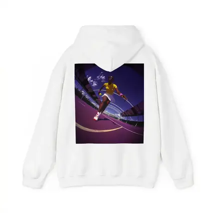 Tennis Player On Purple Court Fisheye