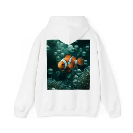 Clownfish Swimming Among Sea Anemone Bubbles