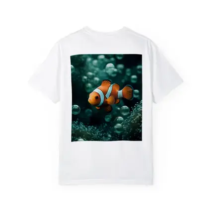 Clownfish Swimming Among Sea Anemone Bubbles