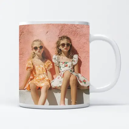 Two Girls Summer Dresses Pink Wall