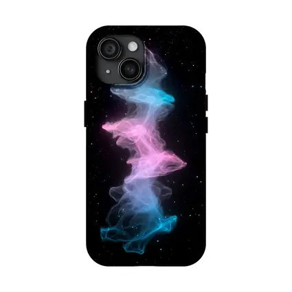 Pink Blue Nebula Smoke Galaxy Space Art