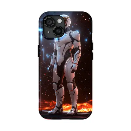 Futuristic Astronaut Suit Deep Space Stars