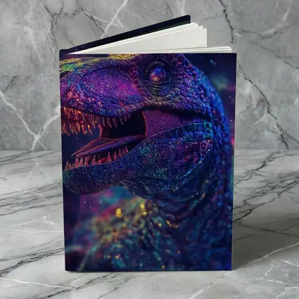 Cosmic Galaxy T-Rex Dinosaur Neon Space